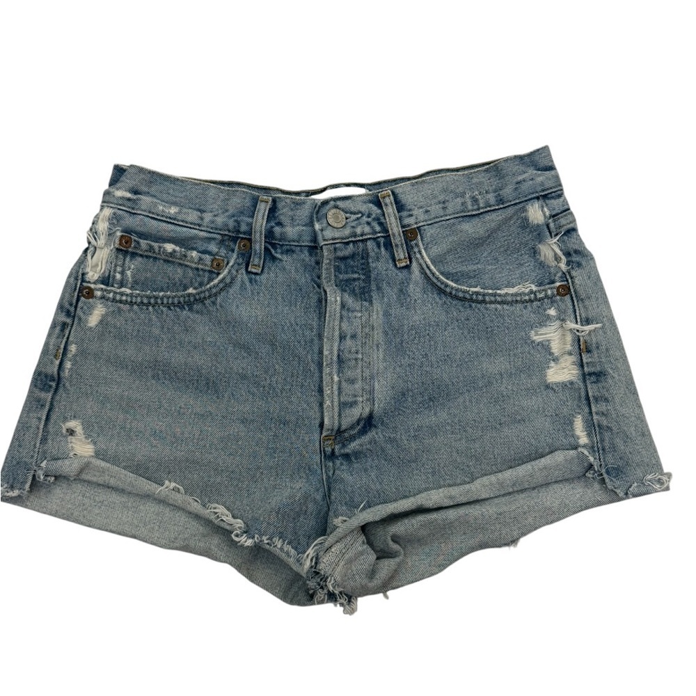 Agolde Denim Distressed Women Shorts Size 26
